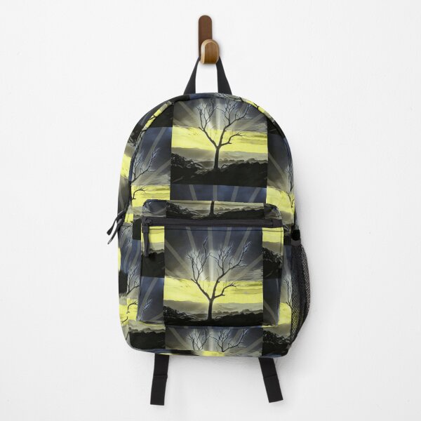 Item preview, Leafless tree silhouette against a dramatic, sunlit sky, designed and sold by Fayes4Art.