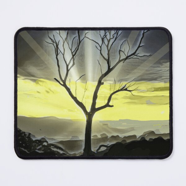 Item preview, Leafless tree silhouette against a dramatic, sunlit sky, designed and sold by Fayes4Art.