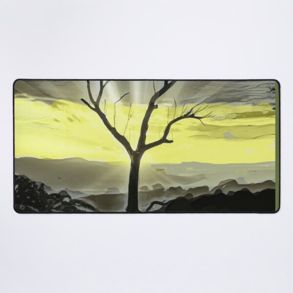 Item preview, Leafless tree silhouette against a dramatic, sunlit sky, designed and sold by Fayes4Art.