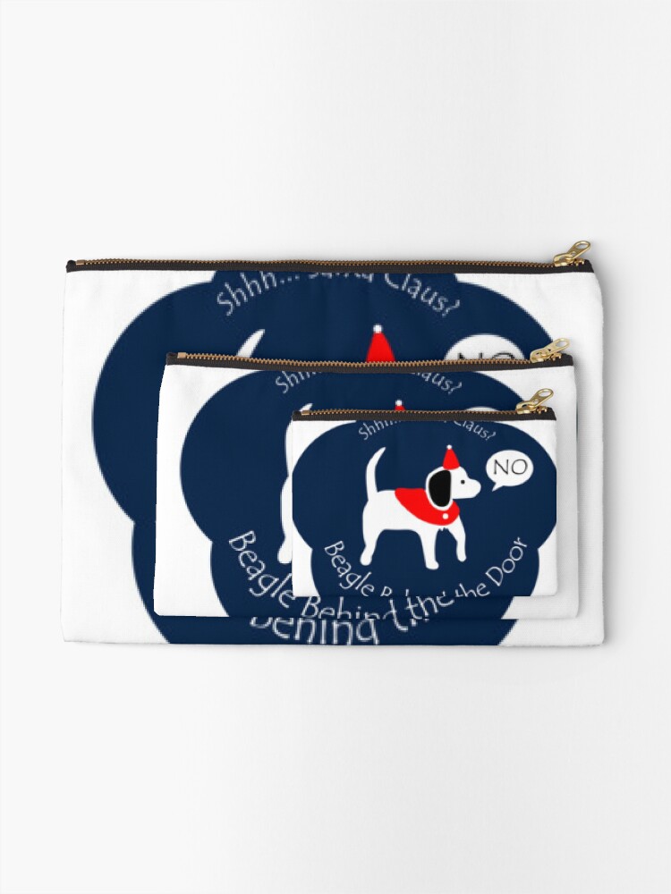 Thumbnail 2 of 4, Zipper Pouch, Santa Beagle designed and sold by TheSecrtBeagle.