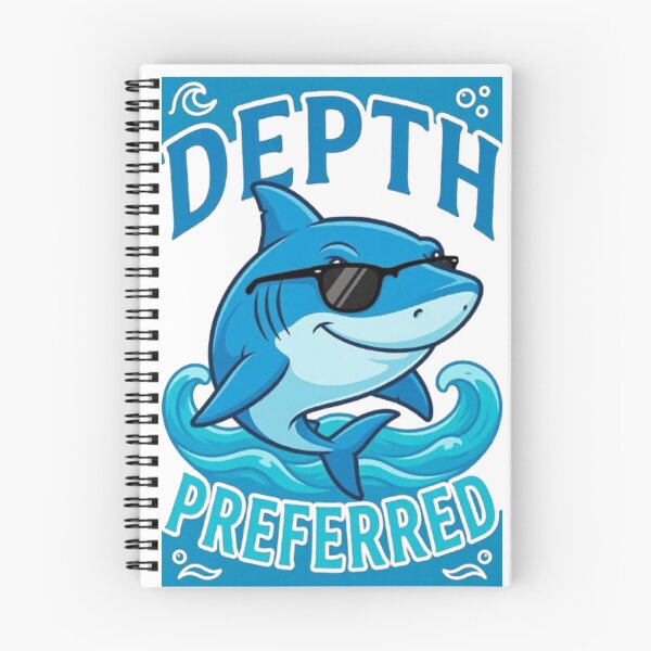 Item preview, Depth Preferred Funny Cool Shark Beach Ocean Summer Lover Tshirt designed and sold by HopeAndHustle.