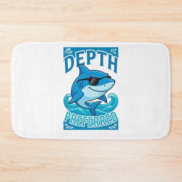 Item preview, Depth Preferred Funny Cool Shark Beach Ocean Summer Lover Tshirt designed and sold by HopeAndHustle.