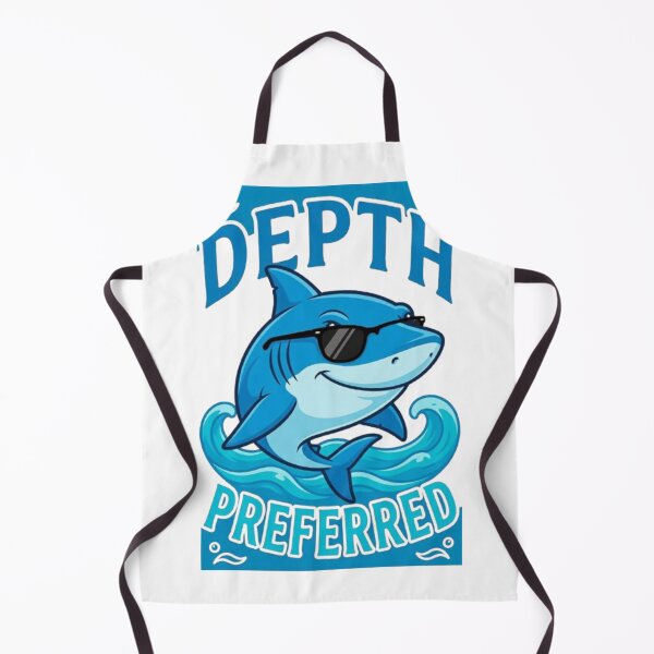 Item preview, Depth Preferred Funny Cool Shark Beach Ocean Summer Lover Tshirt designed and sold by HopeAndHustle.
