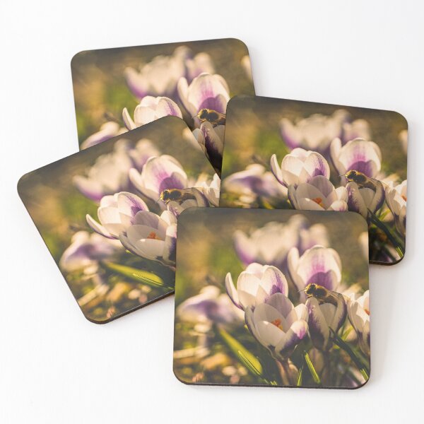 Item preview, Bee Resting on a Blooming Crocus designed and sold by mildatoysdecors.