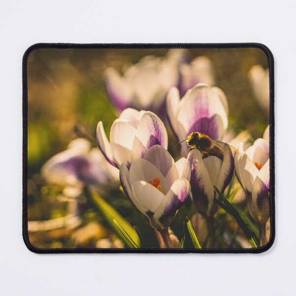 Item preview, Bee Resting on a Blooming Crocus designed and sold by mildatoysdecors.