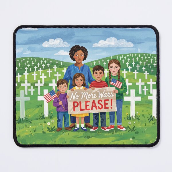 Item preview, No More Wars Please Protest designed and sold by Home Decor Art.