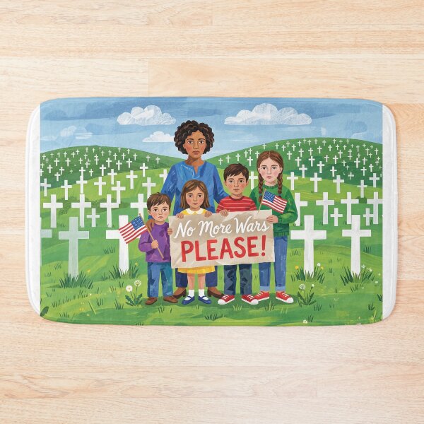 Item preview, No More Wars Please Protest designed and sold by Home Decor Art.