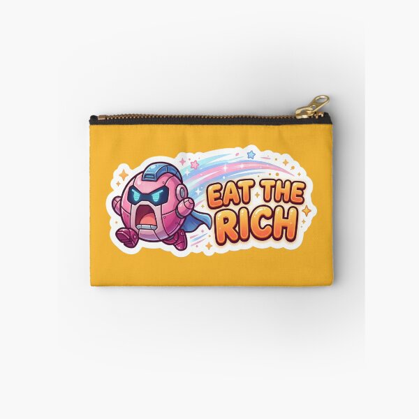 Item preview, Eat The Rich Cute Robot Sticker | Funny Anti Billionaire Meme | Kawaii Protest Cartoon | Political Satire | Viral Aesthetic Gift designed and sold by Bhaskar Digital Art.
