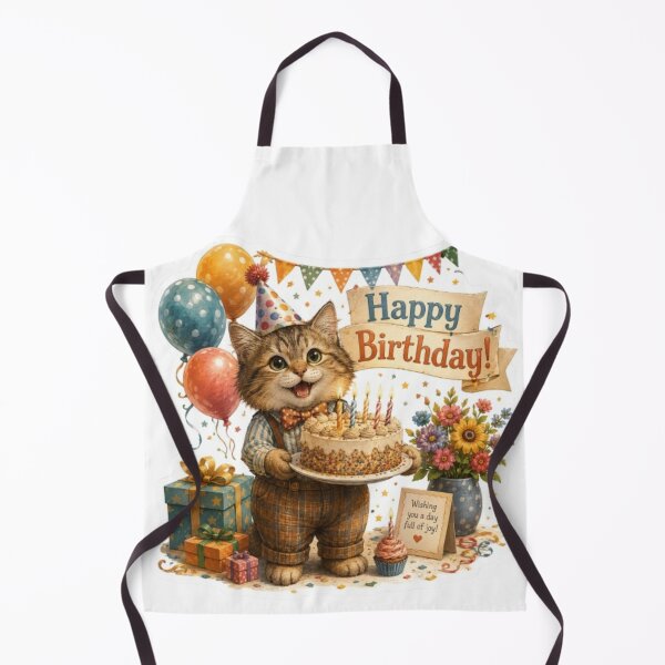 Item preview, Kitten Celebrating Happy Birthday designed and sold by Snurly.