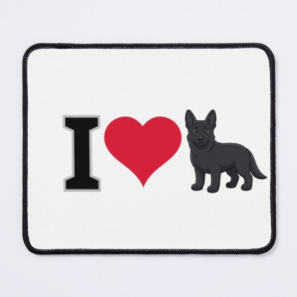 Item preview, Cute All Black German Shepherd Dog Cartoon - Minimalist Puppy Illustration designed and sold by Mourest.