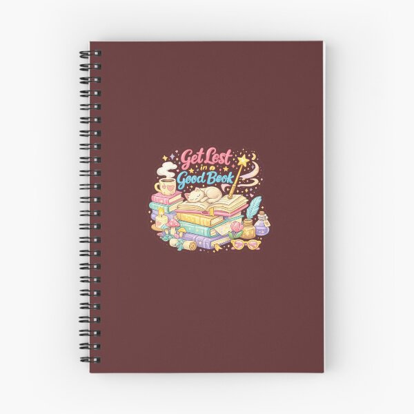 Item preview, Get Lost in a Good Book Sticker | Cute Book Lover Aesthetic | Pastel Bibliophile Vinyl Decal | Reading Gift designed and sold by StyloStudio.