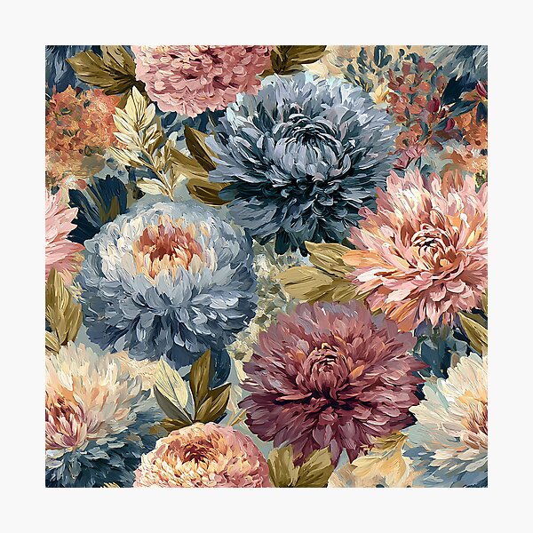 Item preview, Fresh Dahlias Flower  - Birth Flower Pattern  - Gifts For Men designed and sold by RoyalStarsPatts.