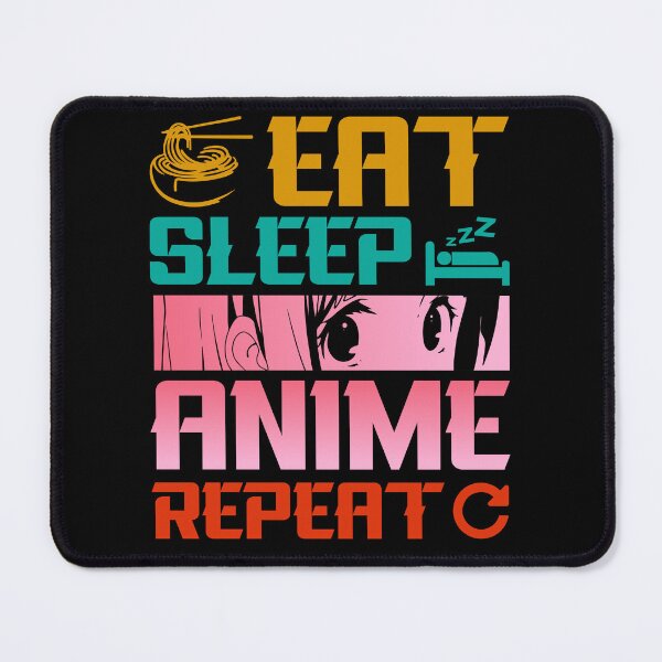 Item preview, Eat Sleep Anime Repeat – Funny Anime Lifestyle Quote designed and sold by bella-rosa87.