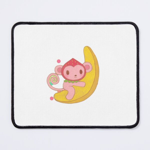 Item preview, Strawberry Monkey Riding Banana Moon designed and sold by PomboGayArt.