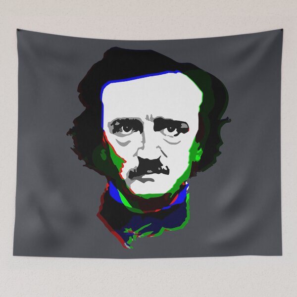 Item preview, Edgar Allan Poe - Head Only - RGB Glitch designed and sold by BRU Design.