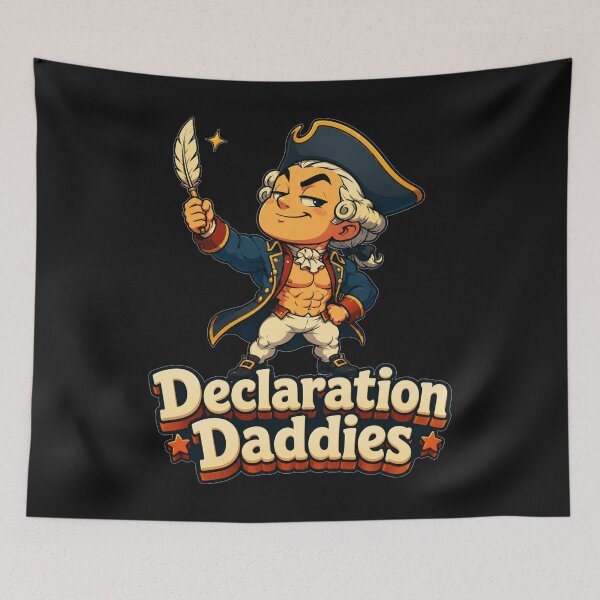 Item preview, Declaration Daddies Heroic Quill Stance Fourth Of July Gift for Patriots designed and sold by Nightarel.