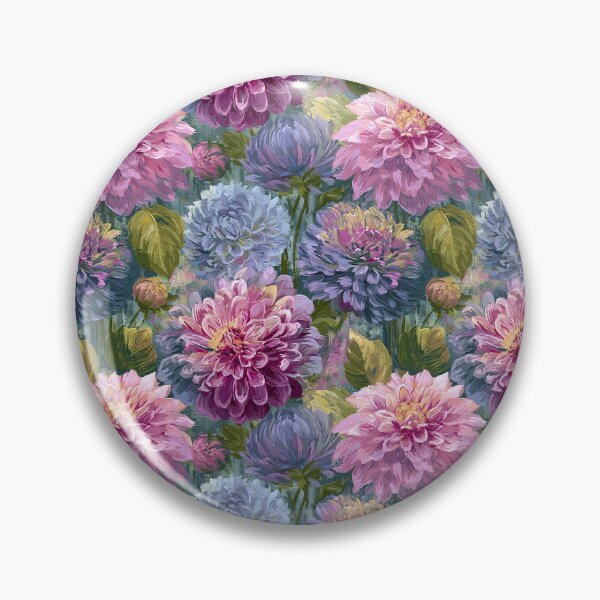 Item preview, Flourishing Dahlias Floral  - Retro Flower Floral  - Gifts For Mom designed and sold by RoyalStarsPatts.