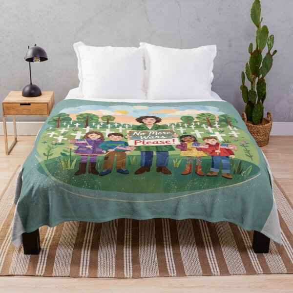 Item preview, No More Wars Please Protest designed and sold by Home Decor Art.