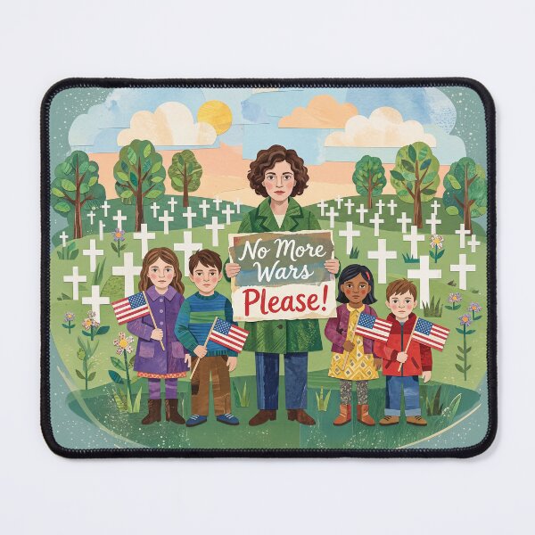 Item preview, No More Wars Please Protest designed and sold by Home Decor Art.