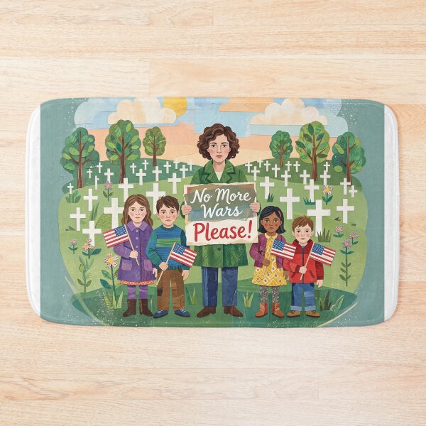 Item preview, No More Wars Please Protest designed and sold by Home Decor Art.