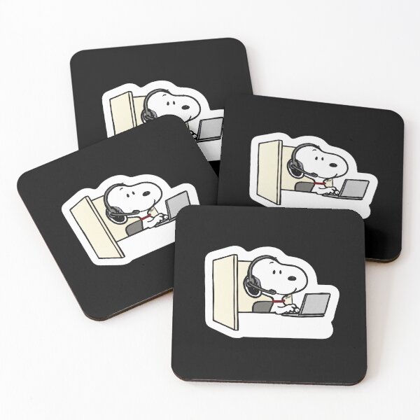 Item preview, Funny Office Dog Customer Support Headset Sticker designed and sold by StikerChuns.