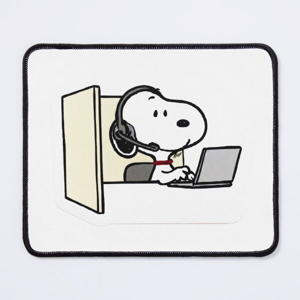 Item preview, Funny Office Dog Customer Support Headset Sticker designed and sold by StikerChuns.