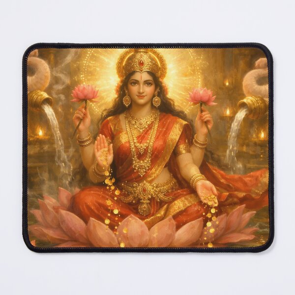 Item preview, Lakshmi Maa – Goddess of Abundance and Golden Blessings designed and sold by SoniaSarkali.