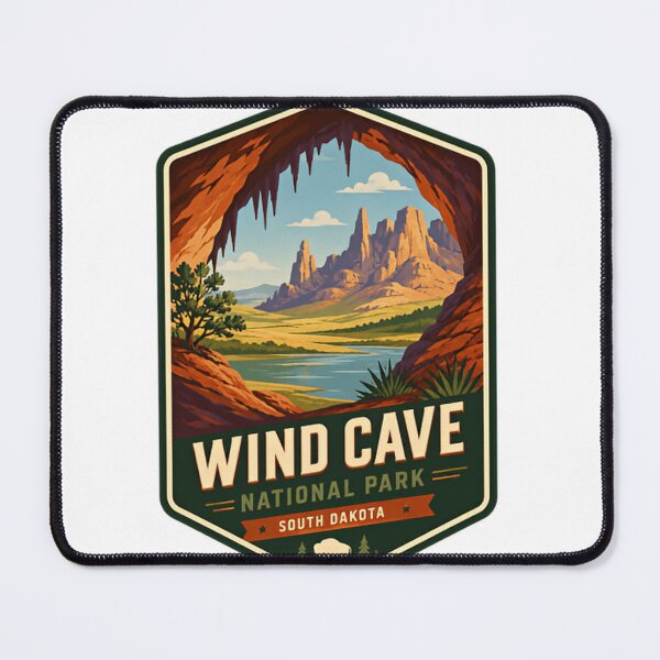 Item preview, Wind Cave National Park South Dakota Traveler Hiker Explorer designed and sold by Simsimah26Parks.