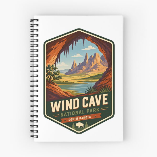 Item preview, Wind Cave National Park South Dakota Traveler Hiker Explorer designed and sold by Simsimah26Parks.