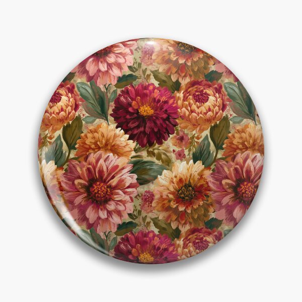 Item preview, Ornamental Dahlias Floral  - Botanical Garden Pattern  - Gifts For Sister designed and sold by RoyalStarsPatts.