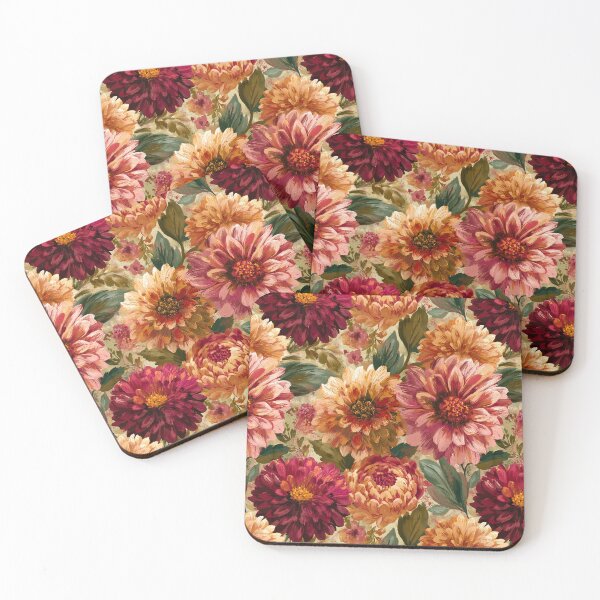 Item preview, Ornamental Dahlias Floral  - Botanical Garden Pattern  - Gifts For Sister designed and sold by RoyalStarsPatts.
