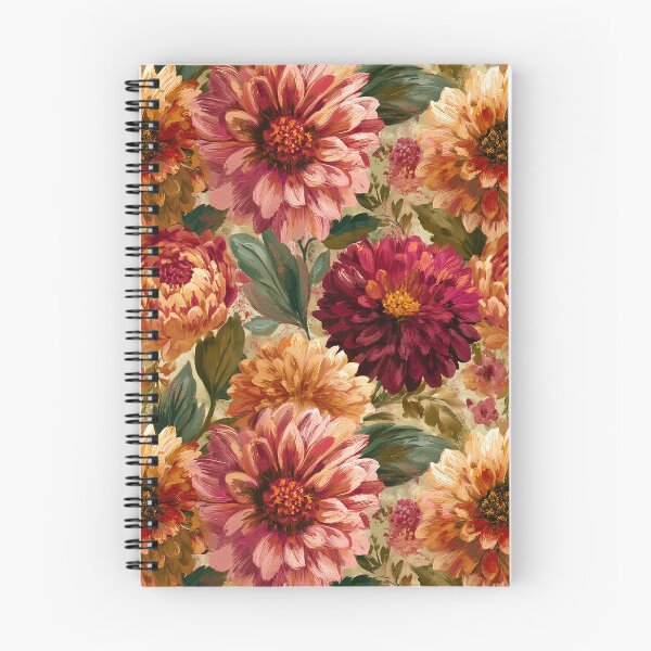 Item preview, Ornamental Dahlias Floral  - Botanical Garden Pattern  - Gifts For Sister designed and sold by RoyalStarsPatts.