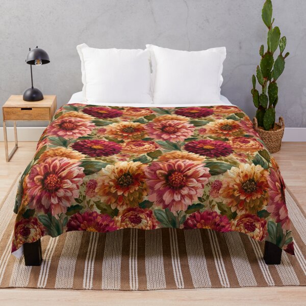 Item preview, Ornamental Dahlias Floral - Botanical Garden Pattern - Gifts For Sister designed and sold by RoyalStarsPatts.