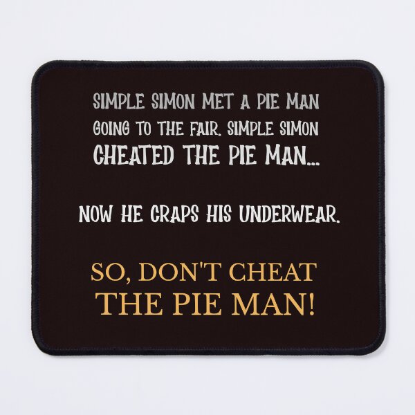 Item preview, Simple Simon Met a Pie Man – Funny Nursery Rhyme Humor designed and sold by kjson1.