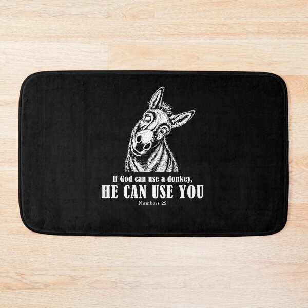 Item preview, If God Can Use A Donkey He Can Use You Funny Christian designed and sold by Hedoraxe.