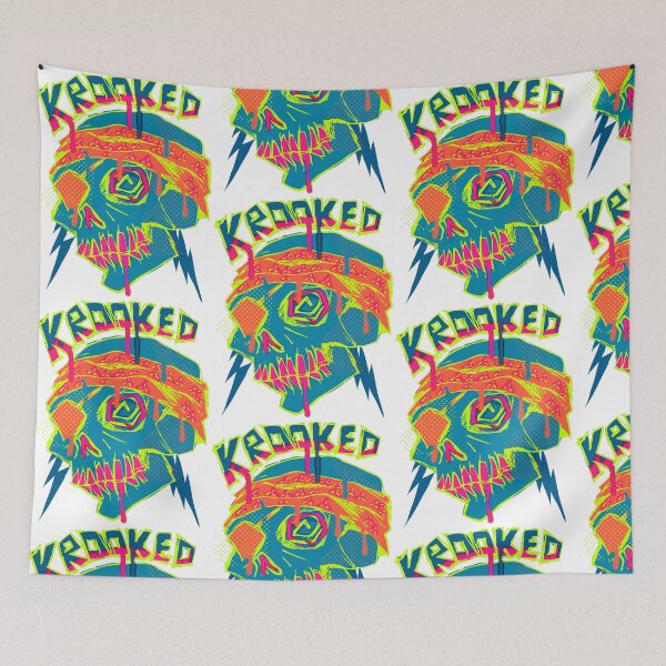 Item preview,  Rare skateboarding skull krooked teeth designed and sold by Paintbase.