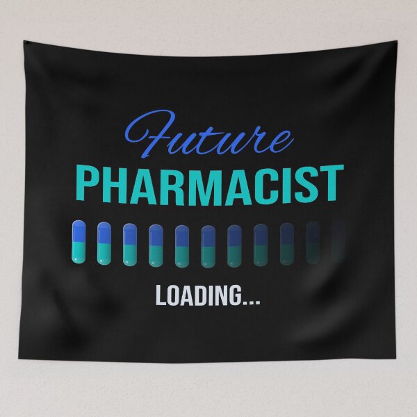 Item preview, Blue and Turquoise Future Pharmacist Loading designed and sold by GraffiTimi.