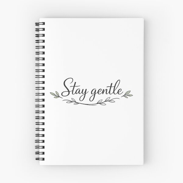 Item preview, Stay Gentle Botanical Typography Inspirational Quote designed and sold by myforestfog.