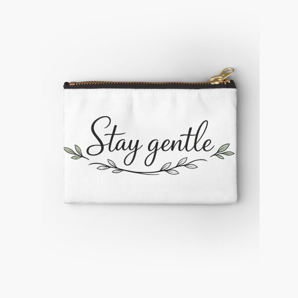 Item preview, Stay Gentle Botanical Typography Inspirational Quote designed and sold by myforestfog.
