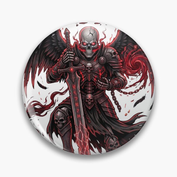 Item preview, Infernal Fallen Angel Skeleton Warrior | Gothic Dark Fantasy Streetwear designed and sold by Ghost Of Chill.