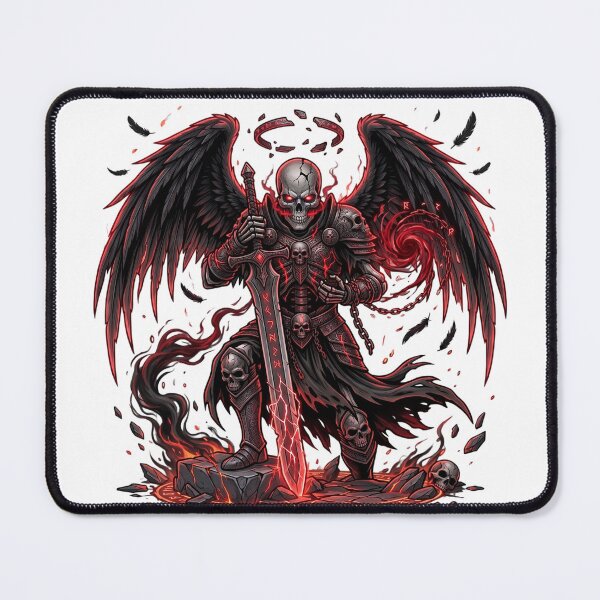 Item preview, Infernal Fallen Angel Skeleton Warrior | Gothic Dark Fantasy Streetwear designed and sold by Ghost Of Chill.