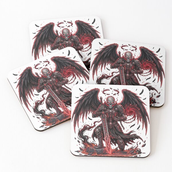 Item preview, Infernal Fallen Angel Skeleton Warrior | Gothic Dark Fantasy Streetwear designed and sold by Ghost Of Chill.