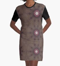 Passion Flower of Lace Graphic T-Shirt Dress