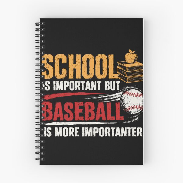 Item preview, School Is Important But Baseball Is More Importanter Funny Baseball Student Fan designed and sold by RetroMini2026.