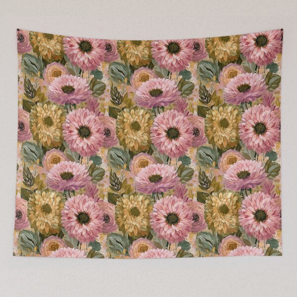 Item preview, Trendy Dahlias Flower - Tropical Flower Pattern  - Gifts For Wife designed and sold by RoyalStarsPatts.