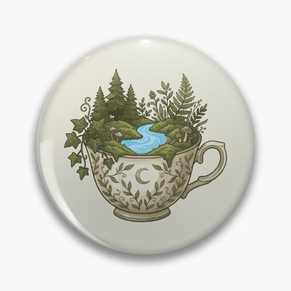 Item preview, Cozy Cottagecore Teacup Forest designed and sold by BrownHorse90s.