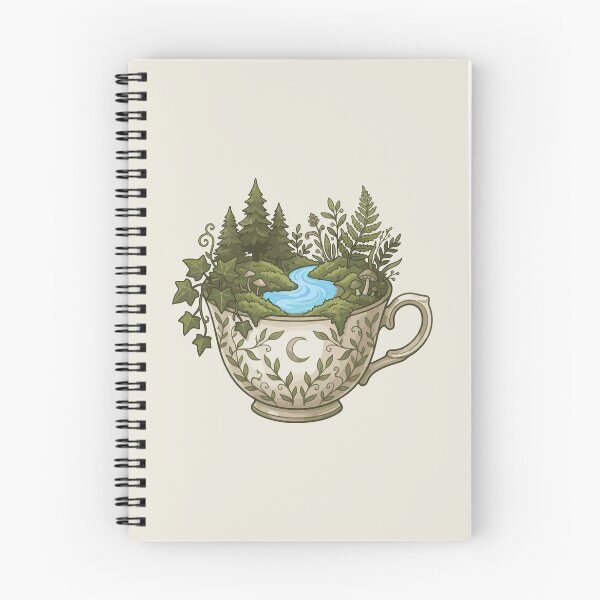 Item preview, Cozy Cottagecore Teacup Forest designed and sold by BrownHorse90s.