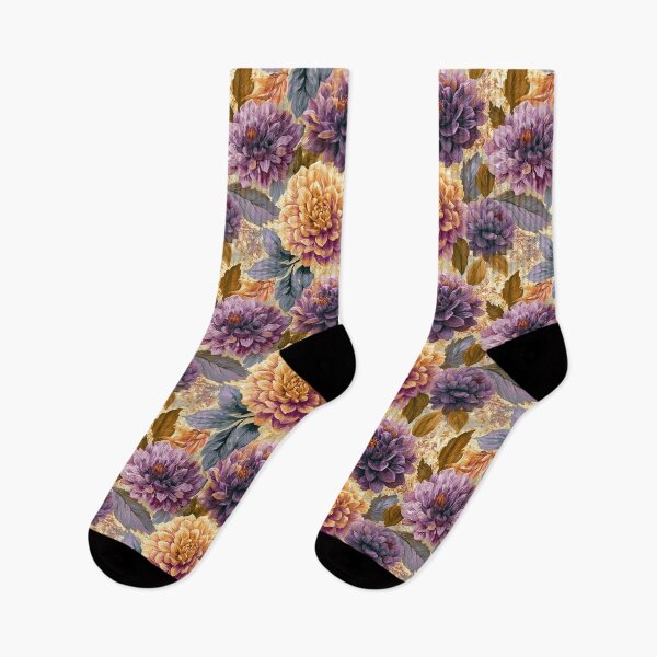 Item preview, Minimalistic Dahlias Floral  - Birthday Flower Pattern  - Gifts For Women designed and sold by RoyalStarsPatts.