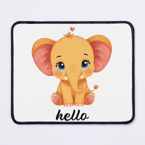 Item preview, Cute Baby Elephant Sticker | Adorable Elephant Cartoon Design for Animal Lovers designed and sold by singhworldcr.