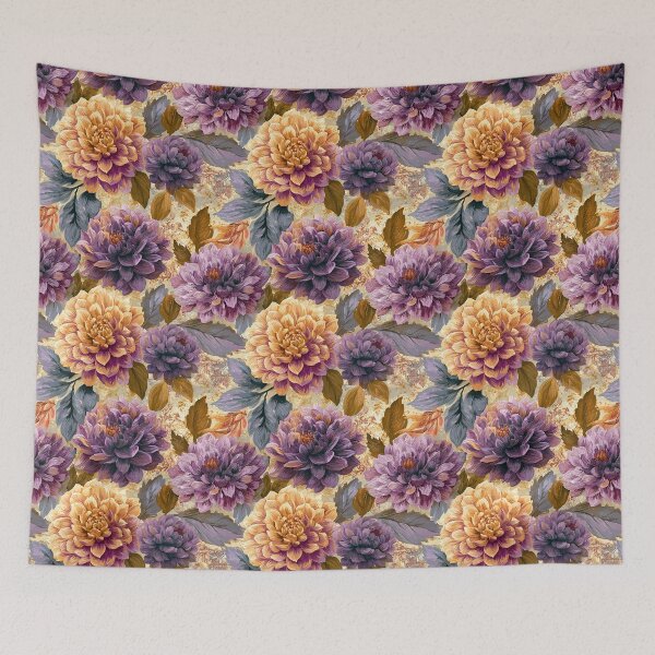 Item preview, Minimalistic Dahlias Floral  - Birthday Flower Pattern  - Gifts For Women designed and sold by RoyalStarsPatts.